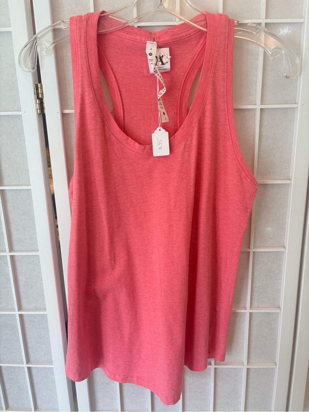 lululemon athletica Coral Racerback Tank Top